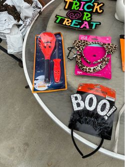 Various Halloween items