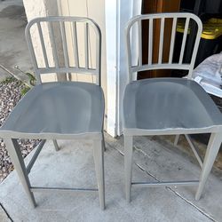 Mason silver barstools