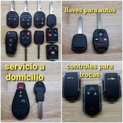 Llave perdida,copia de llave,llave con chip  Control  para troca o carro
