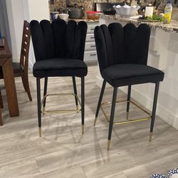 Velvet Bar Stools Brand New