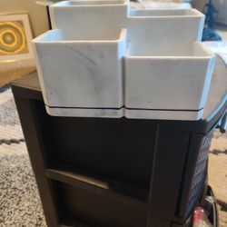 Porcelain Modern Bathroom Vanity Box Holder Thing