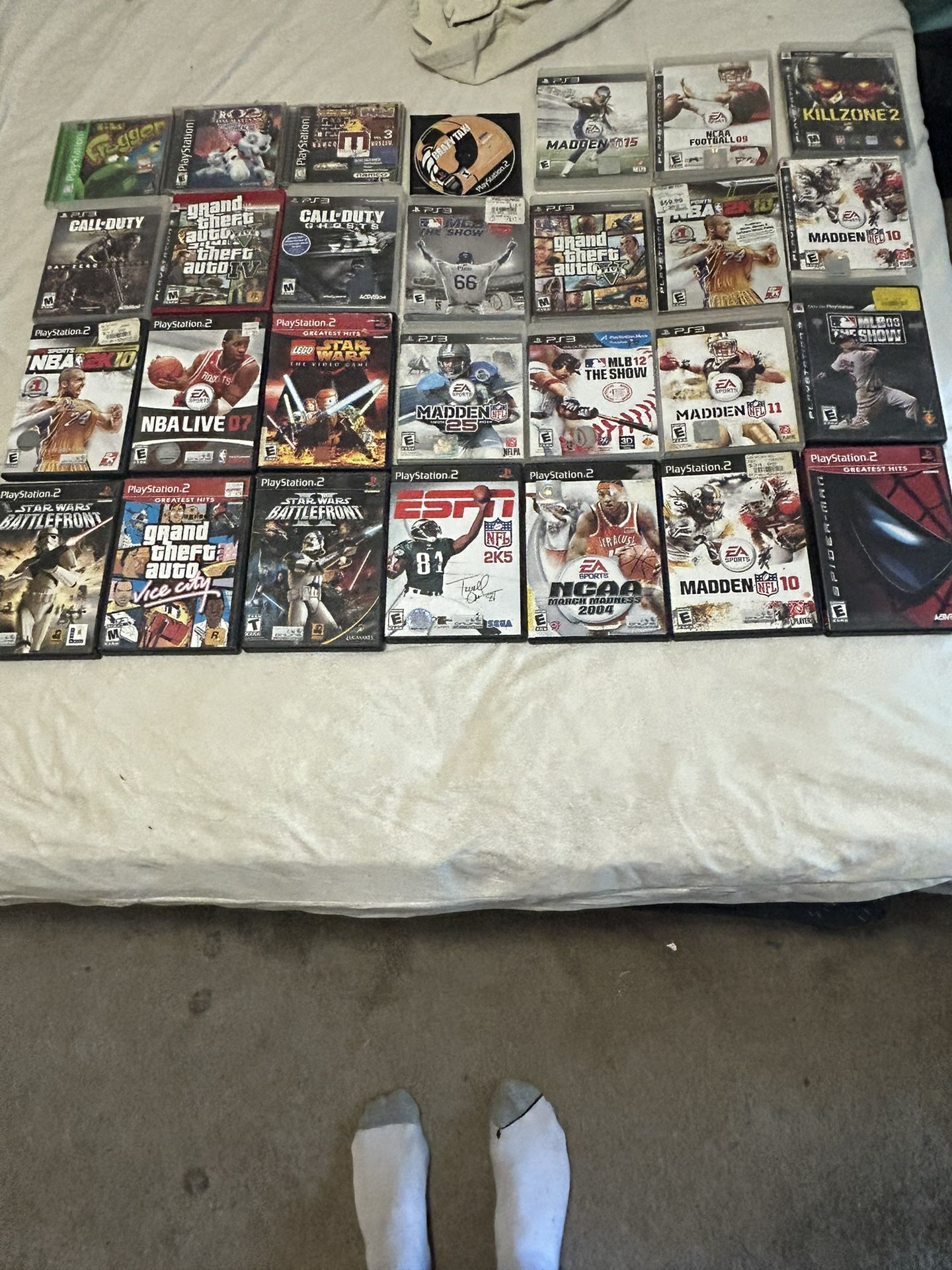 Playstation Video Games - Bundle - Individual - Lot - Ps1 - Ps2 - Ps3
