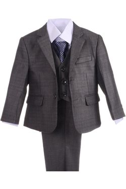 Boys Gray 4-Piece Suit Size 7 – Worn Once