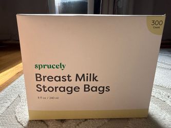8 fl.oz/240ml 300ct Sprucely Breast Milk Storage Bags #NS7276 (AR)