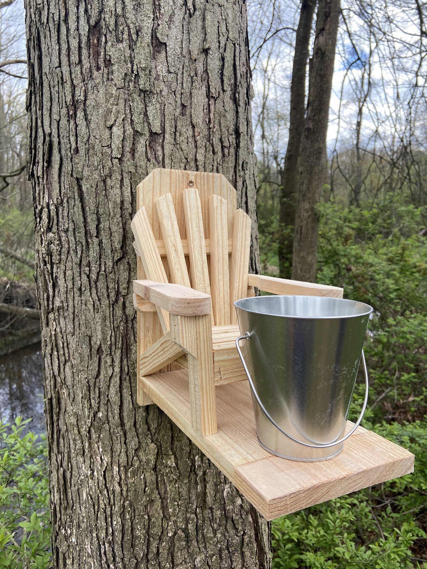 Squirrel / Bird Feeder Adirondack Chair