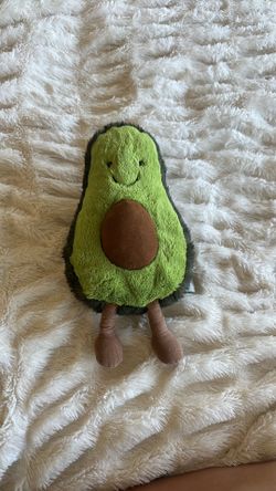 Jellycat Avocado Plush – Medium 9–11” – Super Soft & Like New