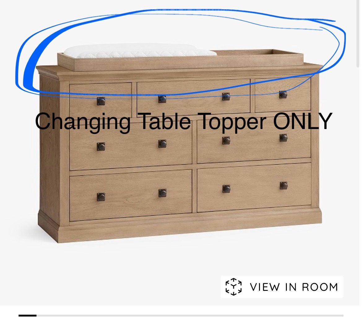 Pottery Barn Kids Changing Table Dresser Topper Solid Wood