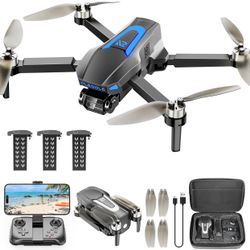 Drones with Camera for Adults 4K, Brushless Motor Drone for Kids Beginners, FPV Foldable RC Quadcopter with 3 Batteries, 45 Mins Long Flight Time, Bey