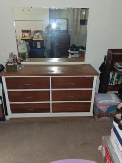 Vintage Dresser drawer w/mirror