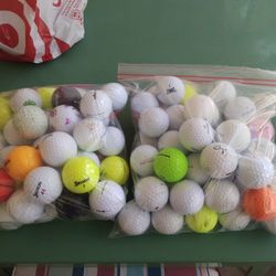 100 Used Golf Balls of random brands 