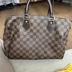 Used Louis Vuitton Damier Ebene Speedy 35