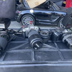 Olympus Om-4, Nikon 55 , Nikon 4004 