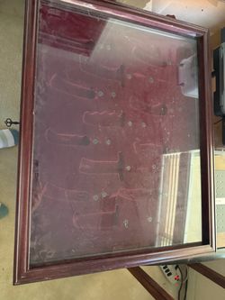 display case with key