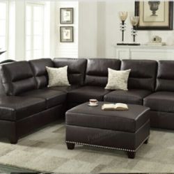 Sectional Sofa with Ottoman