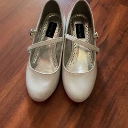 White sparkly high Heels Size:13