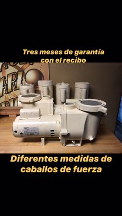 Bombas reconstruidas de alberca. AO Smith Pentair Whisperflo