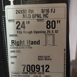 80x24 Right Hand Opening Door 