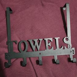 Towel Hanger Great Condition Color Matte Black 