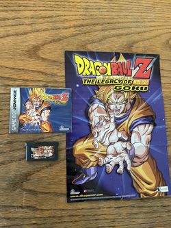 Nintendo Game Boy Advance Dragon Ball Z The Legacy Of Goku Game Cart. Wall Poster & Manual Book In Good Condition