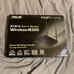 Asus Rt-n 12 3in 1 Router Wirless -N300