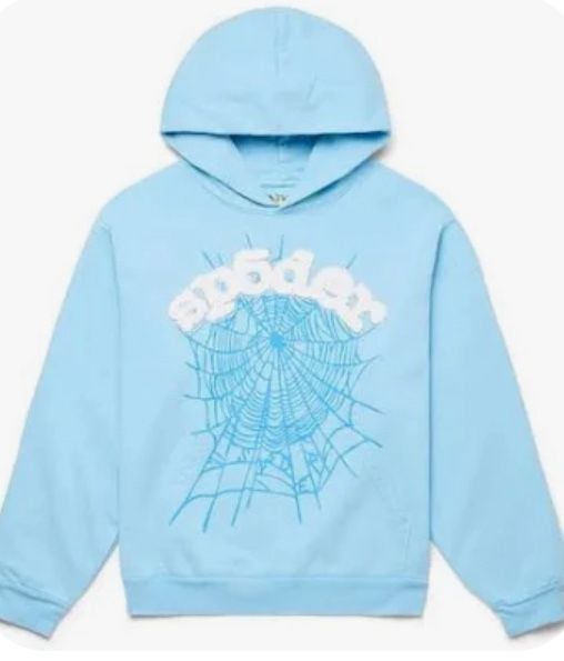 Brand New Spider Hip Hop 555555 Blue Hoodie Unused