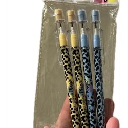 💝 Cheetah Print Stackable Push Pencil Set (4 pieces) MAKE YOUR OWN MAGIC