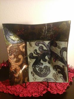 Decrotive Glass dish