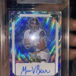 Michael Van Buren 2024 Leaf Metal Wave Sky  Auto 1/1