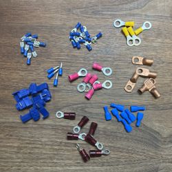 Assorted Cable And Wire Connectors And Lugs