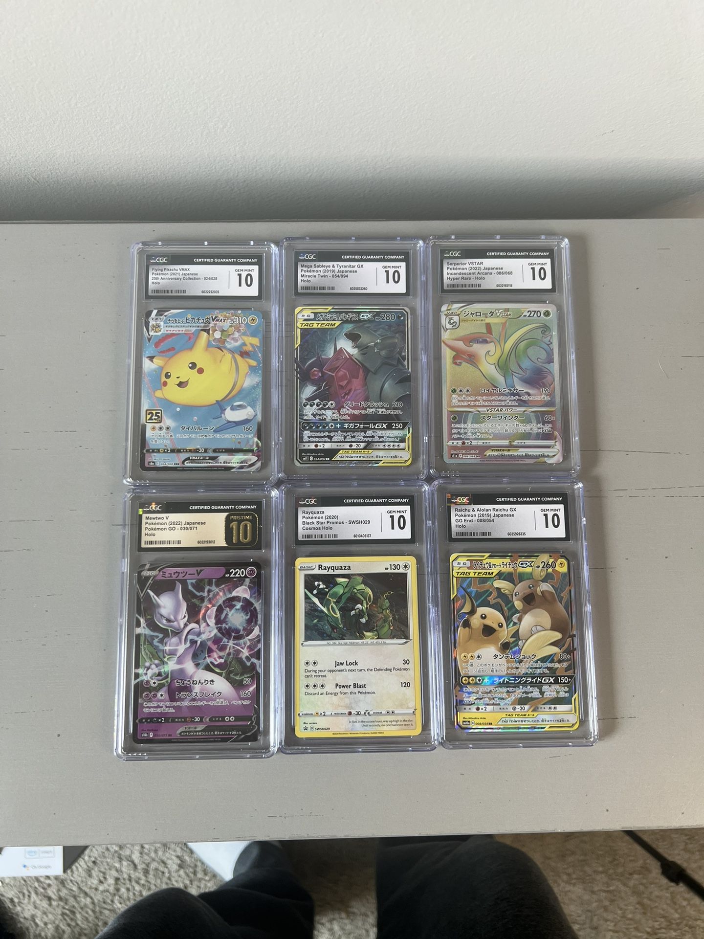 Pokemon TCG CGC Gem-Mint 10 Lot & 1 Pristine 10 Sale (6 Graded Cards)