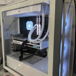 Corsair iCUE 4000X RGB Tempered Glass Mid-Tower ATX Case White