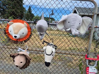 Decorative animal heads