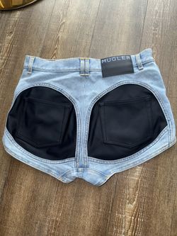 Mugler denim shorts