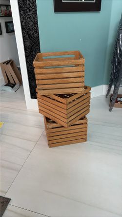 3 Wood Crates