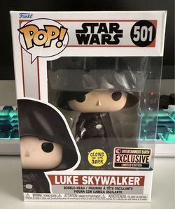 New Funko Pop Star Wars Jedi Luke Skywalker  GITD Bobble-Head Figure #501