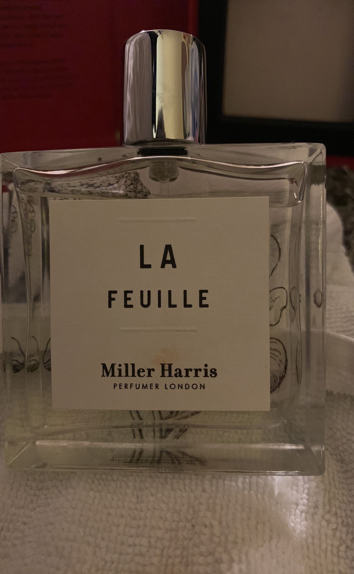 LA FEUILLE Miller Harris Perfumer London Perfumers Library EAU DE PARFUMERIE 100ML 3.4 fl. Oz.
