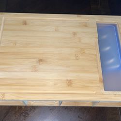 Cutting Board with 4 Trays