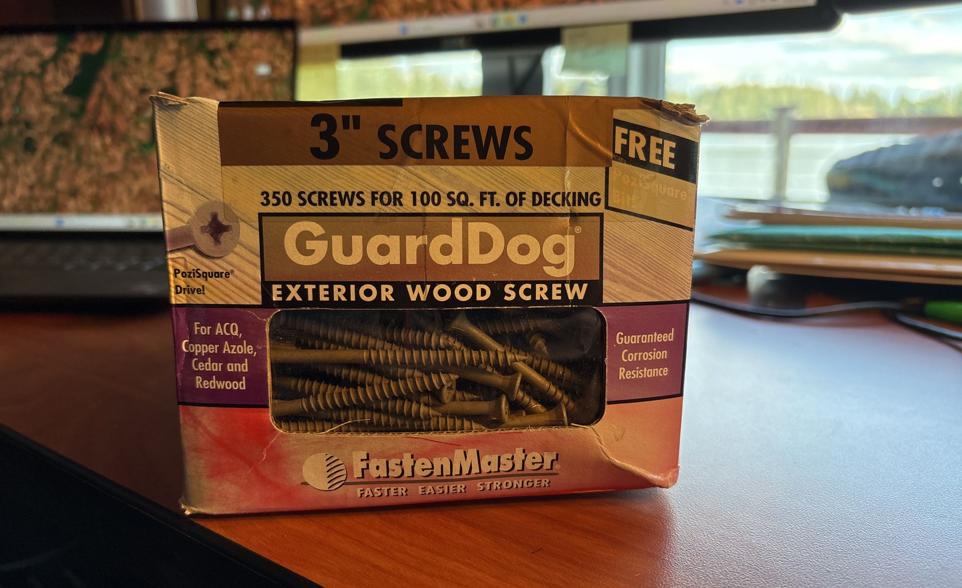 FastenMaster GuardDog Exterior Wood Screw 350 Pieces 3” Length