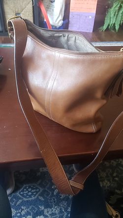 Coach leather crossbody bag