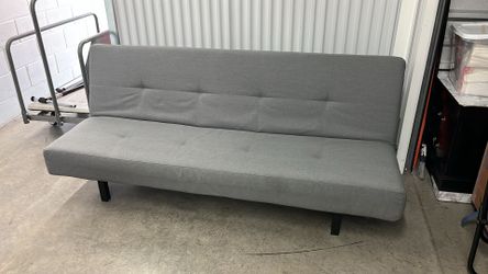 Grey Fabric Futon Sofa