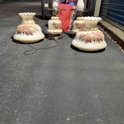 1970 Italian Flower Lamps 