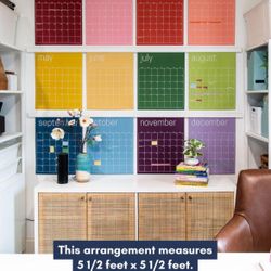 Giant Colorful Calendar Wall (Etsy)