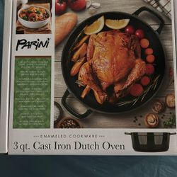 Cast Iron Enameled 3 Qt Dutch Oven By Parini