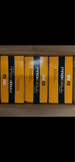 BRAND NEW PROCELL BATTERIES 72 PER CASE $60 EACH I HAVE 26 CASES OF 72 BATTERIES AVAILABLE $$$