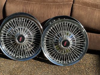 Large Lot of Vintage Chrome Hubcaps