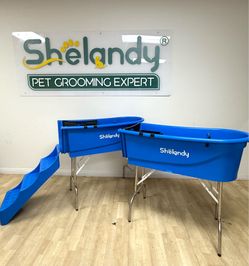 Pet Grooming Bathtub 45 Inch Professional Dog Wash Station Heavy Duty SHELANDY