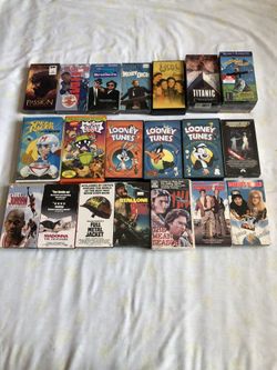 VHS Top Row 8 Movies Sealed New $10 Each Other Movies $5 Each Or All For $95