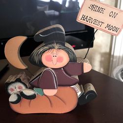 Cute Fall Wood  Decor Never Used 