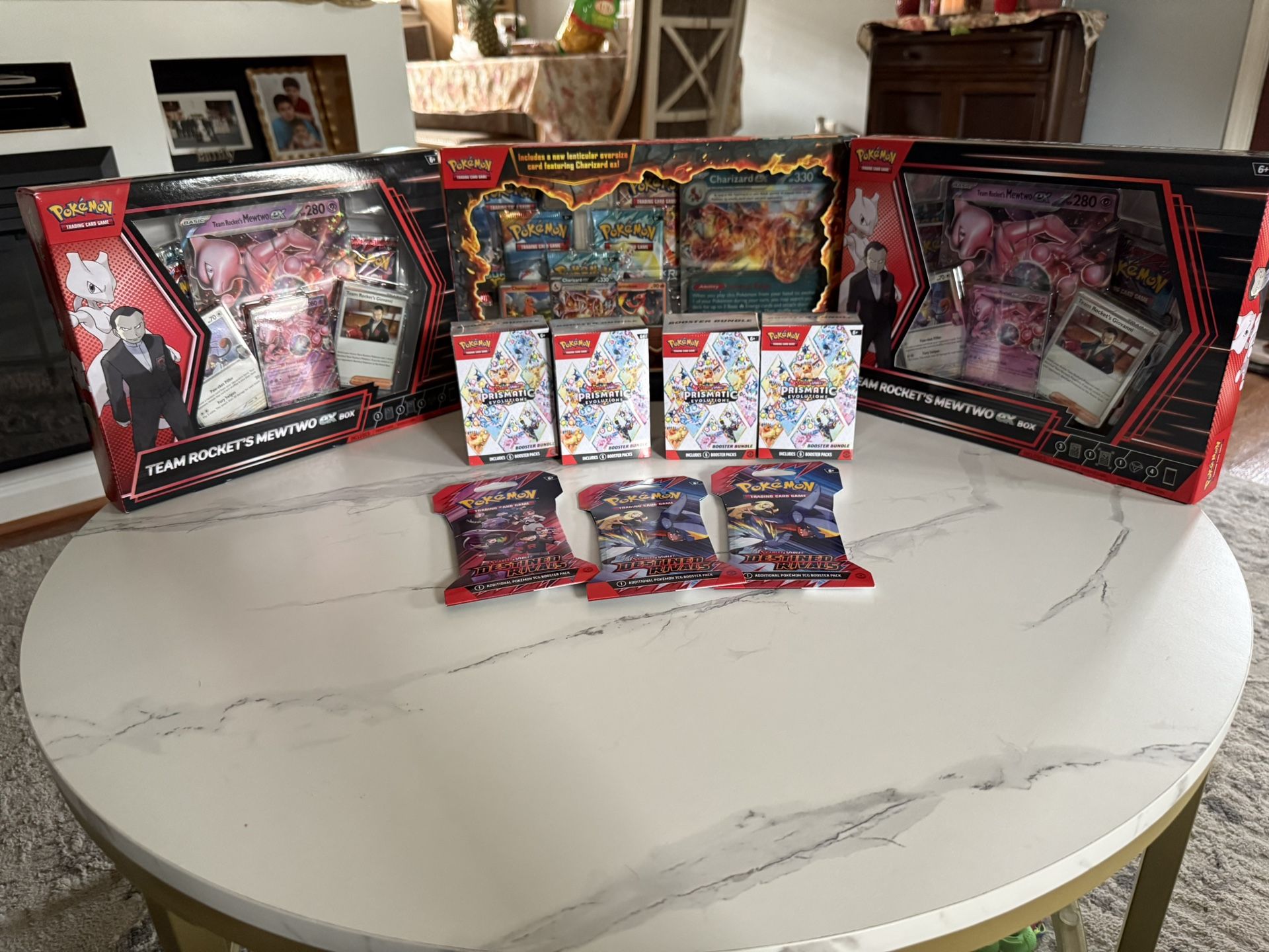 Prismatic Bundles,Charzard pack and DR Singles