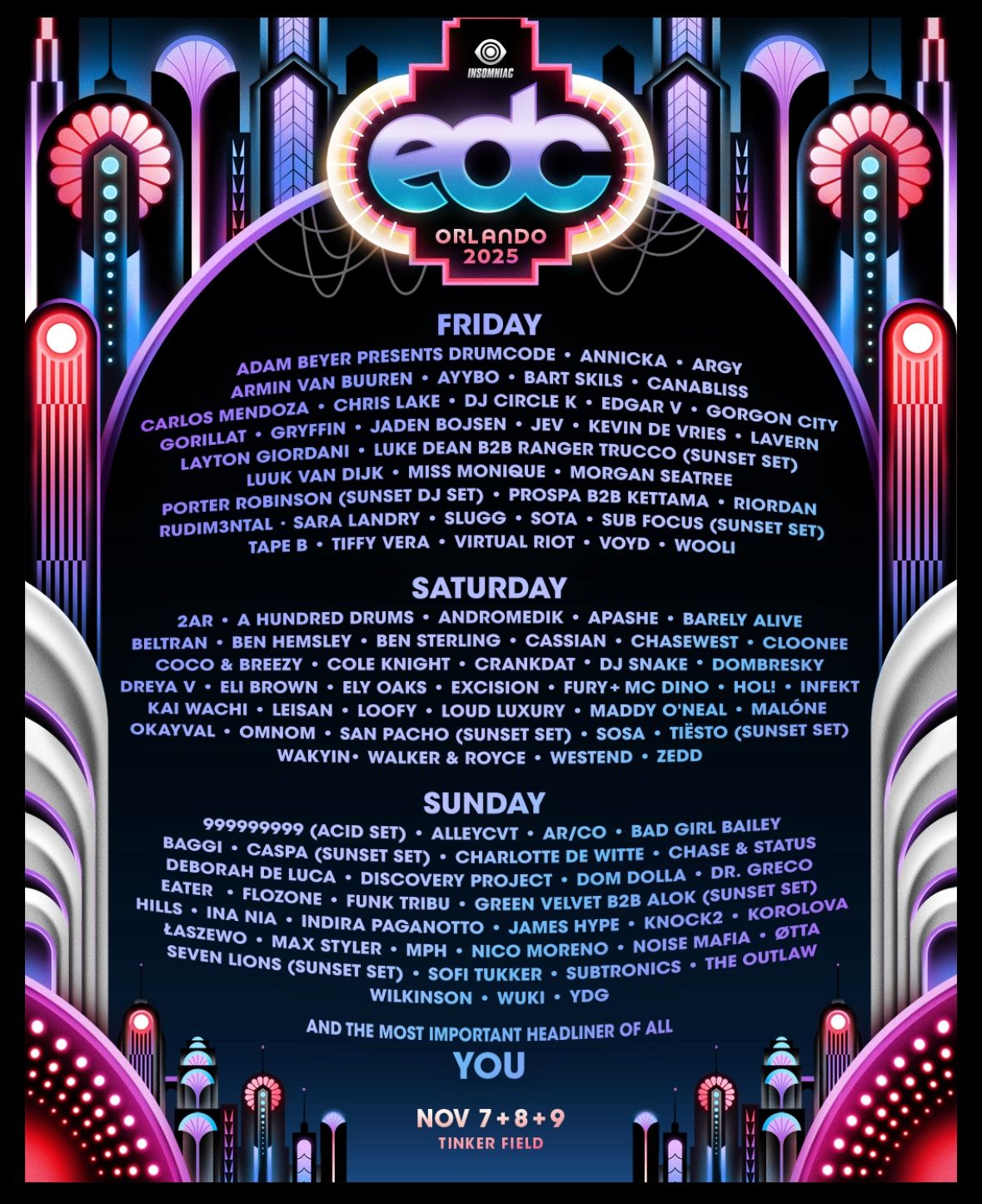 2x EDC Orlando 3-Day Passes Wristbands For Sale!!